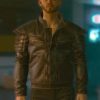 Cyberpunk 2077 Wolf School Brown Leather Jacket