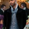 Simon Basset Bridgerton Regé-Jean Page Black Velvet Coat