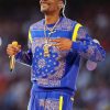 Snoop Dogg Super Bowl Blue Bandana Sweat Halftime Tracksuit