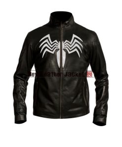 Spider Man Venom Black Leather Jacket Costume 1 1 247x296
