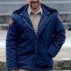 David Harbour Stranger Things Jim Hopper Blue Hooded Jacket