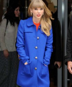 Taylor Swift Blue Wool Coat
