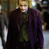 Joker The Dark Knight Heath Ledger Purple Cotton Coat