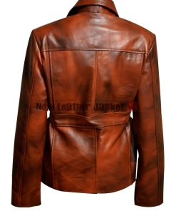 The Hunger Games Brown Leather Jacket Katniss Everdeen 247x296