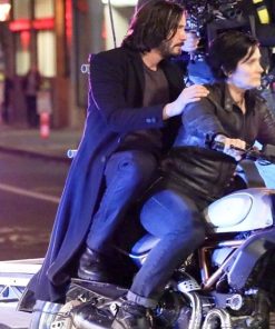 Neo The Matrix 4 Keanu Reeves Black Trench Hooded Coat