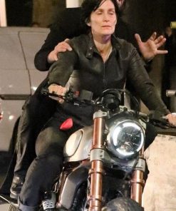 Carrie-Anne Moss The Matrix 4 Trinity Leather Jacket