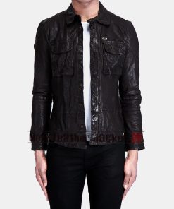 The Vampire Diaries Season 2 Damon Salvatore Leather Jacket 1 247x296