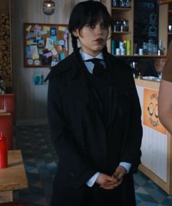 Wednesday Addams Jenna Ortega Long Trench Coat 1 247x296