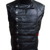 Winter Soldier Bucky Barnes Leather Vest Jacket