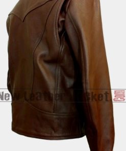 X Men Days Of Future Past Logan Brown Leather Jacket 247x296