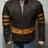 X Men Wolverine Distressed Leather Jacket