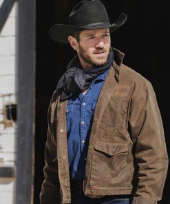Ryan Yellowstone Season 03 Ian Bohen Brown Jacket