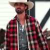 Ryan Bingham Yellowstone Season 3 Walker Red Plaid Jacket