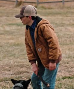 Brecken Merrill Yellowstone Season 4 Tate Dutton Brown Jacket
