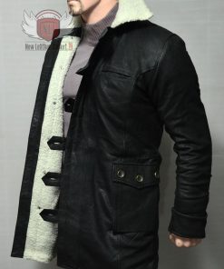 Bane Black Leather Coat 247x296