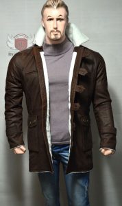 Bane Distressed Brown Coat - Premium Quality Leather