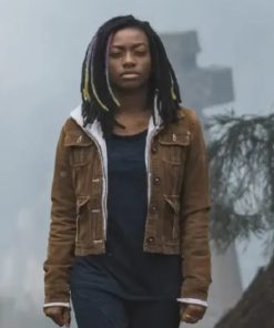 Kirby Howell Baptiste The Sandman Death Brown Corduroy Jacket