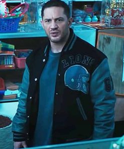 Tom Hardy Venom 2 Eddie Brock Black Varsity Jacket