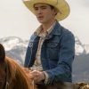 Finn Little Yellowstone Season 5 Carter Blue Denim Jacket