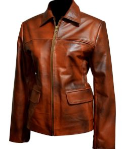Hunger Game Distress Leather Jacket 247x296