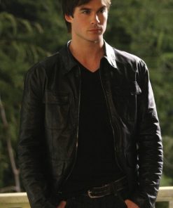 John Varvatos Calfskin Multi Pocket Zip Jacket And The Vampire Diaries Gallery 247x296