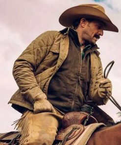 Josh Lucas Yellowstone Season 5 Brown Quilted Jacket