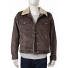 Yellowstone John Dutton Brown Corduroy Jacket