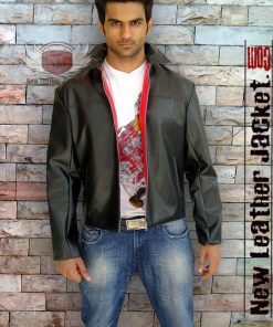 Layer Cake Black Leather Jacket