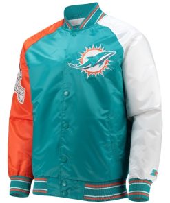 Miami Dolphins The Reliever Raglan Jacket 247x296