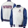 New England Patriots Renegade Blue and White Bomber Jacket