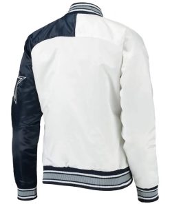 Starter Dallas Cowboys White And Navy Blue Jacket 247x296
